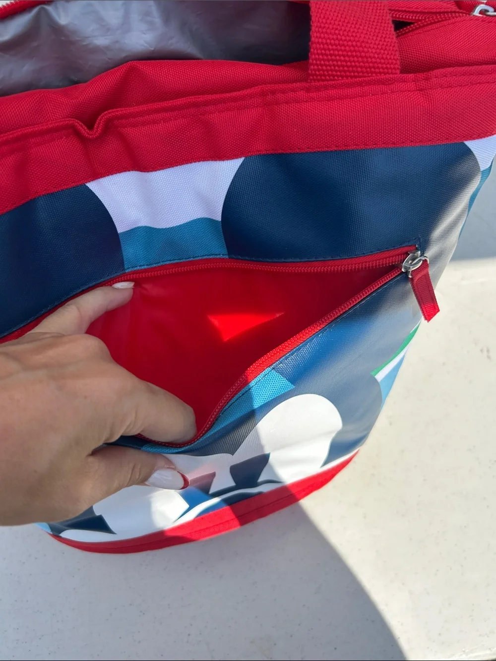 Disney Mickey Mouse Red Blue Kids Tote Bag